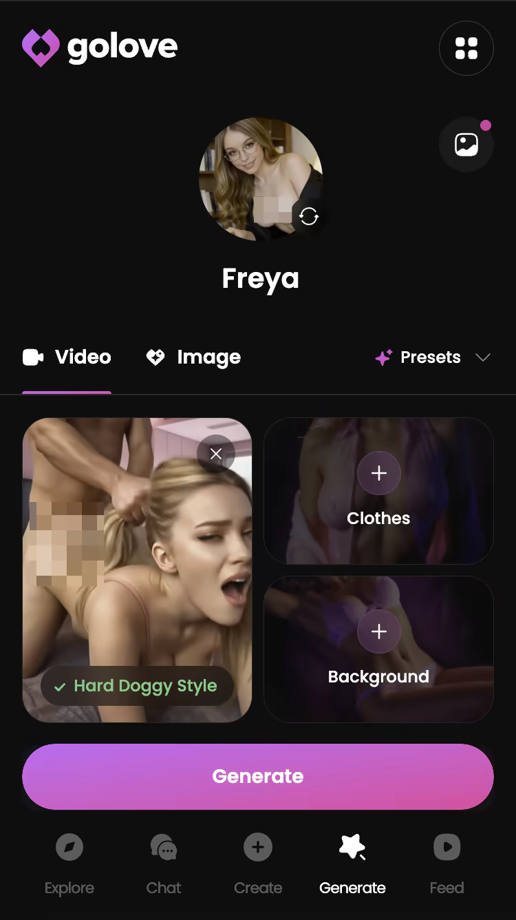 video/clip generation feature